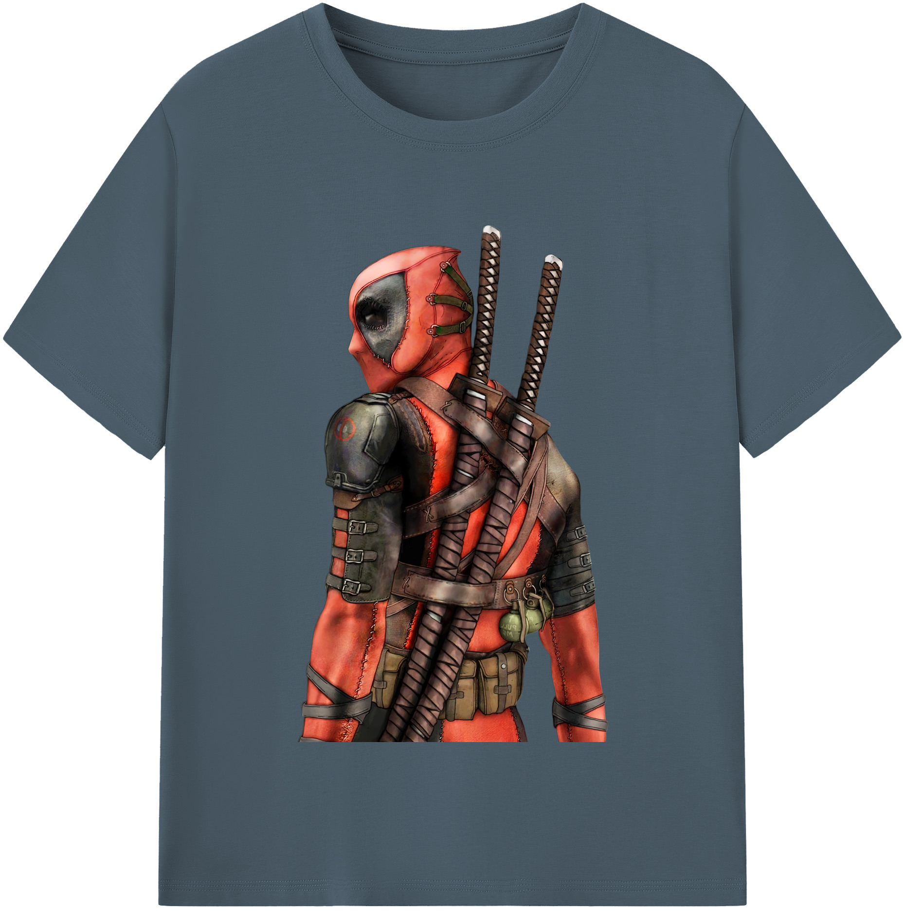 （画像用） Deadpool デッドプール 綿100％半袖Tシャツ（フロントプリント）